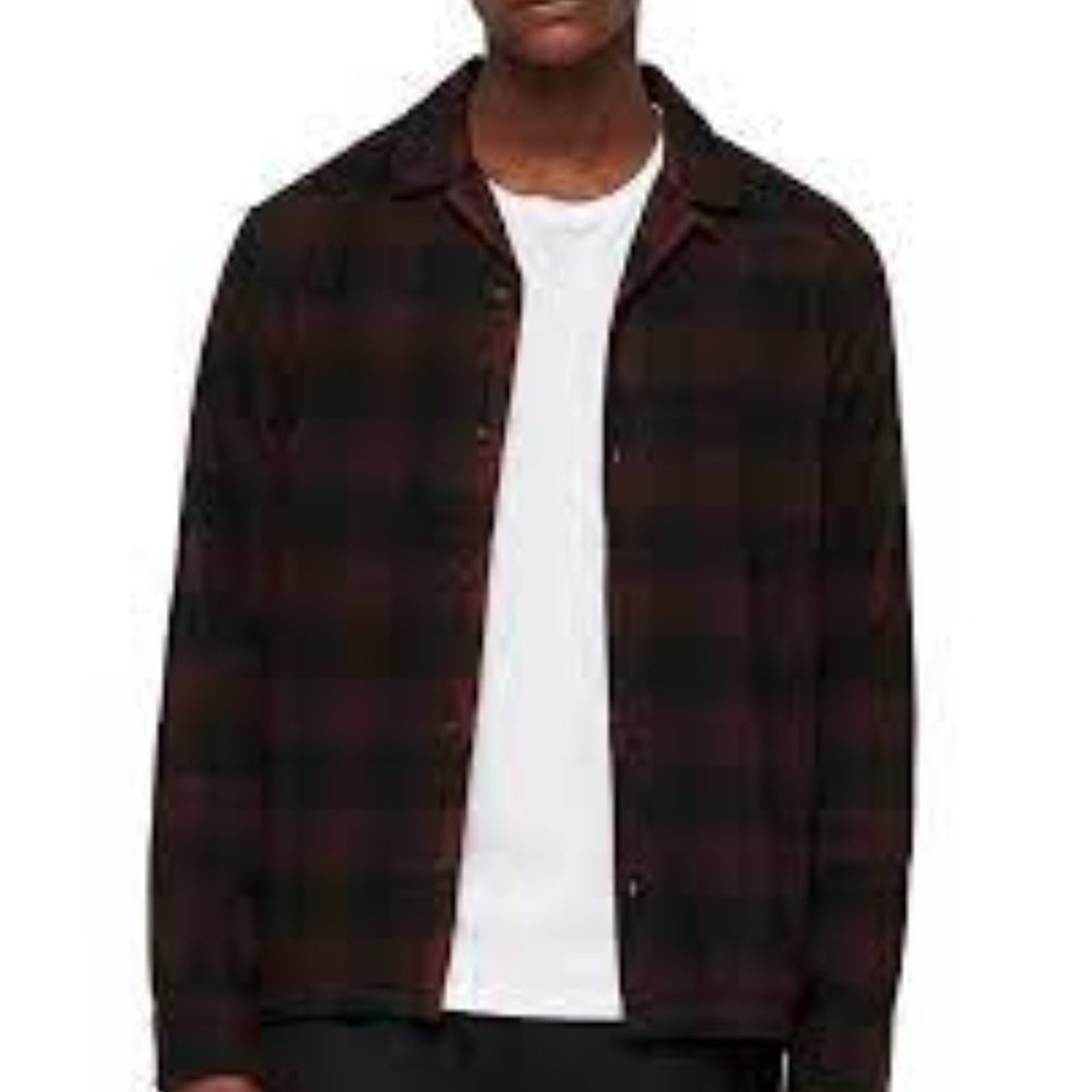 ALL SAINTS Boulder Buffalo Plaid Flannel - XL